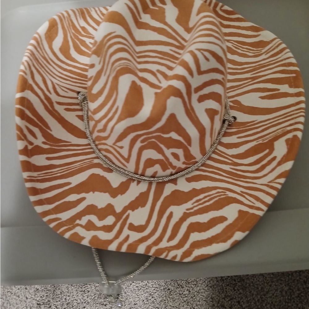 Zebra Print Cowboy Hat